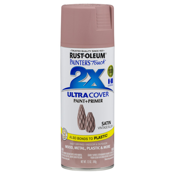 Rust-Oleum Spray Paint, Vintage Blush, Satin, 12 Oz 299887